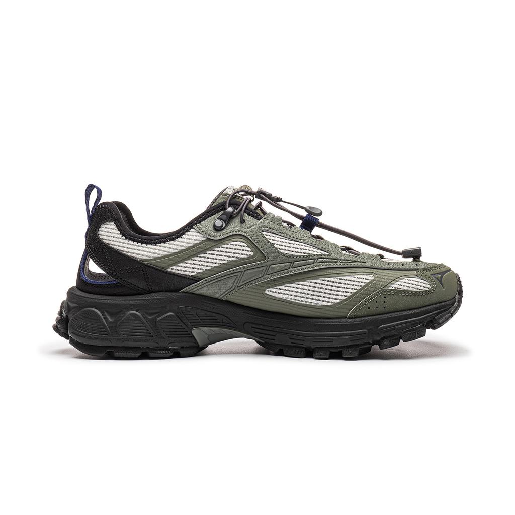 Li Ning Fuyiao 2.0 Trail V3 Sportive Comode Ammortizzazione Resistenti all'Usura Basse Casual Scarpe da Corsa Sneaker da Uomo Bianco Verde ARXW021-5