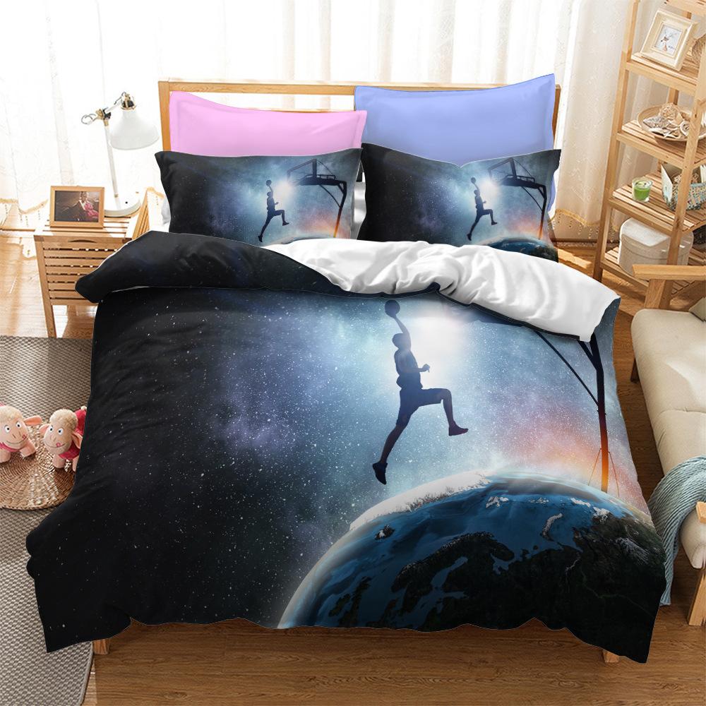 Fantastic Basketball Duvet Cover Set Uk Single Double King US Twin Full Queen King Bed Linen Set