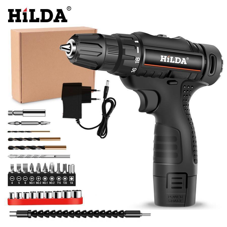 12V Dual-Speed Rechargeable Lithium Electric Drill & Screwdriver