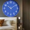 Living Room Silent Wall Clock Simple and Popular Fashion Clock Wall Mounted Household 3D Digital 12 Inch 30CM Digital Wall Clock