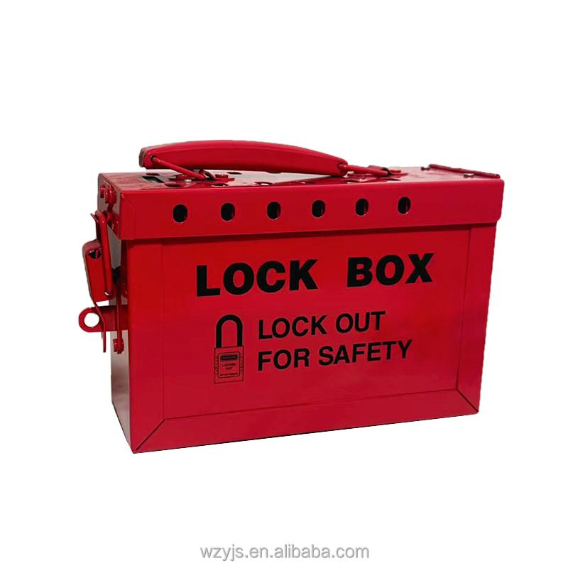 Portable Group Lockout Box | Safety LOTO Lock Box for Multi-Person Management (12/13 Padlocks)