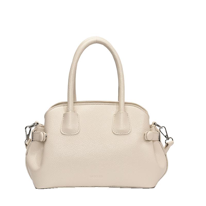 Spring Solid Color Handbag New Fashion Versatile Shoulder Messenger Bag Niche Design Novel Shell Bag