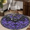 Fantasy Bat Artwork round carpet Chair cushion Round Entryway Rug, Soft Round Rugs for Living Room, Bedroom, Circle Carpet decor gifts