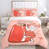 Custom Textile Pooh Rabbit Bedding 3 Piece Set HD Print Duvet Cover Pillowcases for Teens Adult Bedroom Decoration
