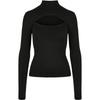 Urban Classics Womens/Ladies Cut Out Turtle Neck Long-Sleeved Top