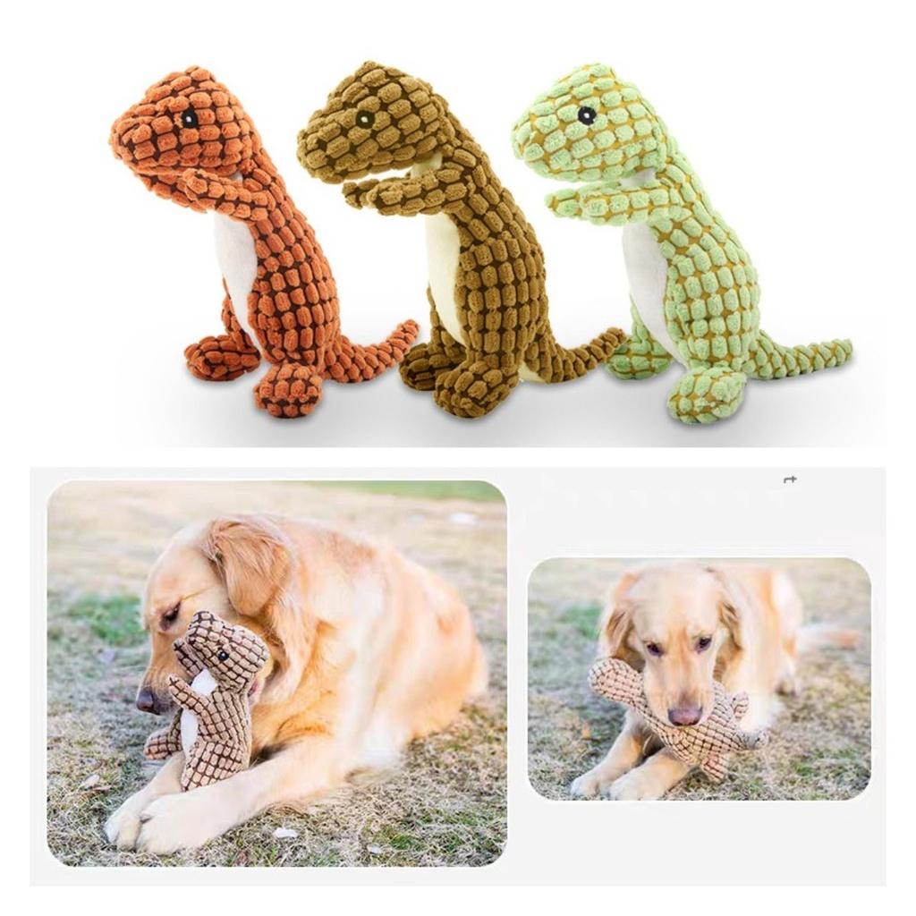 Plush Sound Toy For Dogs And Cats Durable And Chewable Pet Toy For Teeth Grinding And Stress Relief Orange