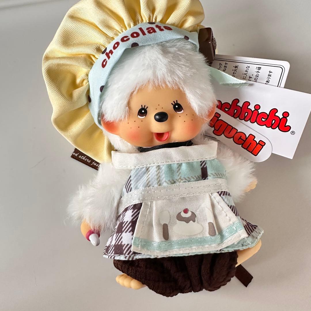 Monchhichi SS size plush clothing chocolate mint patissier style set 4-piece