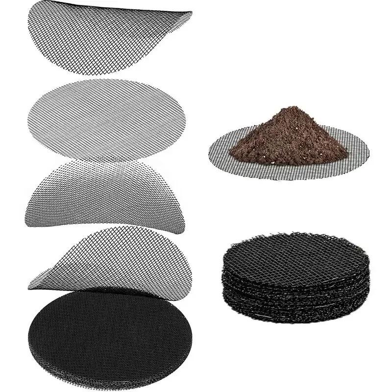 

Pot Hole Mesh Pad Grid Round Drainage Hole Screen For Pot Bottom Prevent Soil Loss Bonsai Flower Plant Gardening Tools 2.5cm 50pcs