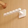 Wall-Mounted Cap Organizer Headband Holder Hat Bag Hanger with Multiple Hooks for Scarves Belts Hair Ties