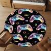 1PC Gamepad Pattern Round Chair mat Area Rug - Non-Slip, Floor Mat for Office, Bedroom, and Indoor Decor -Gift D1127194