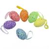 (6pcs/pack) 4x6cm Easter Color Particle Simulation Egg Foam Eggs Festival Decorations Party Pendant DIY