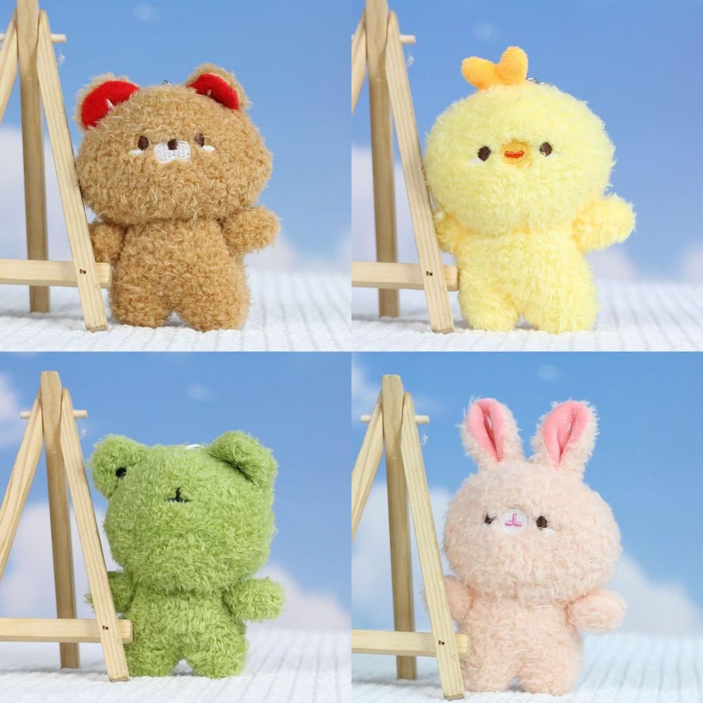 Adorable Plush Bear Keychain Cute Animal Backpack Charm With Soft Pp Cotton Filling