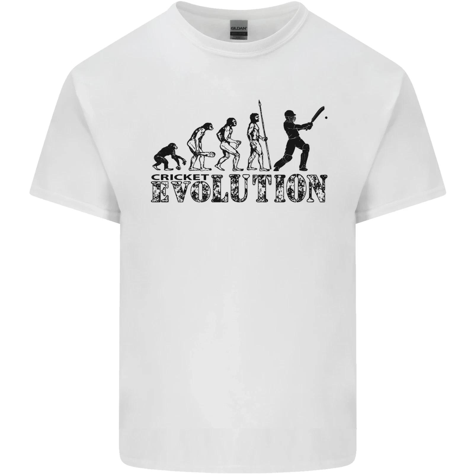 Evolution of a Cricketer Cricket Funny Kids T-Shirt Childrens S