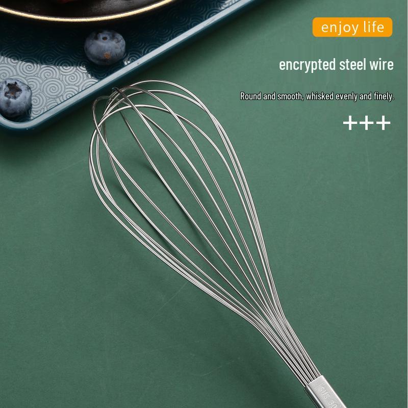 304 & 201 Stainless Steel Handheld Egg Whisk and Cream Beater