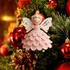 Crochet Angel Ornaments Reusable Fade Resistant Yarn Decorations Angel Ornament Crochet Kit For Men Women Child Boy Girl