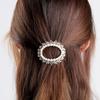 Minimalist Pearl Hair Clip: Korean-Inspired Spring Clip for Ponytails and Side Styling