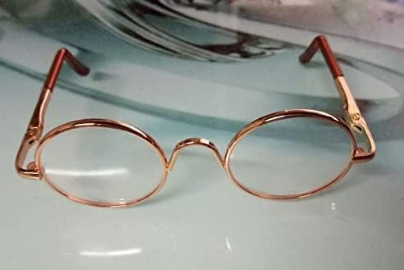 [Cat Hand] Blythe Doll 13 Doll Blythe Plush Toy Retro Round Glasses Choice Doll Glasses Oshikatsu Plush Toy (Rose Gold)