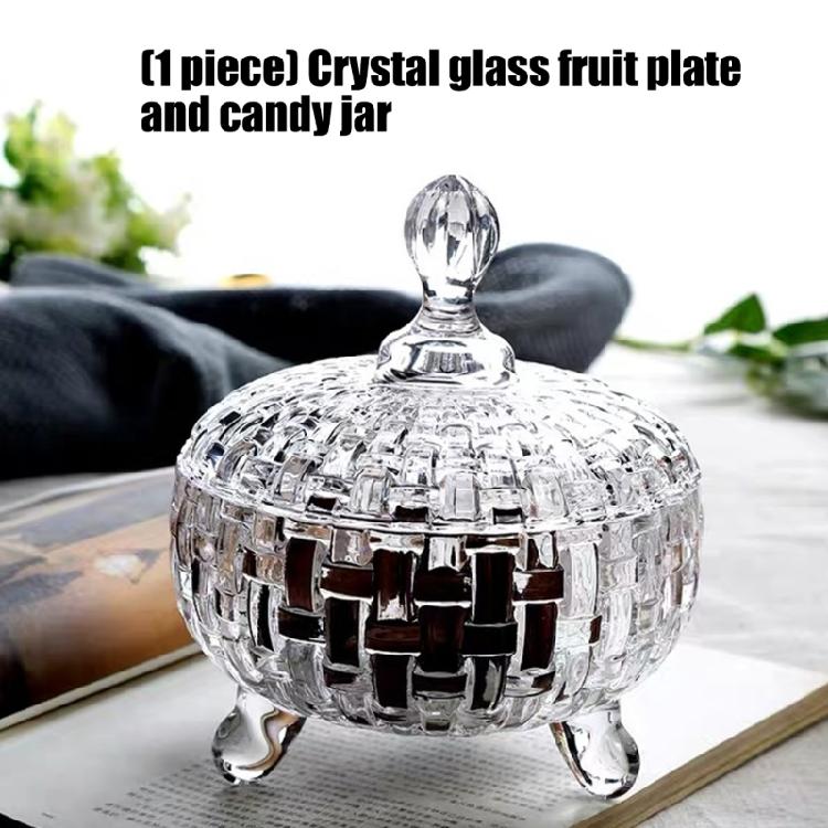 Schöner handgefertigter Süßigkeitenhalter mit Deckel Glasschale Für Küchen- und Esszimmerdekoration