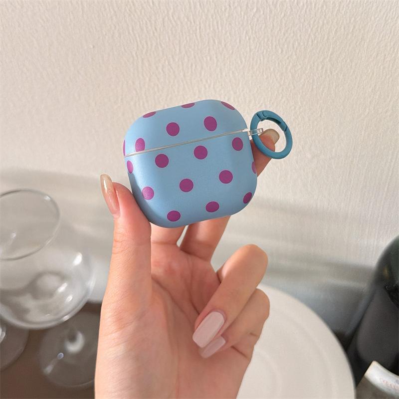 Summer Contrasting Color Polka Dot AirpodsPro1 Earphone Case for Apple 1/1/1/1st Generation Wireless Bluetooth Case