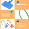 A74E-250 Piezas 7 Colores Marcadores de Cables de Nylon Ataduras de Cable Auto-Bloqueantes Escribibles Etiquetas Marcadoras Zip para Cables Ethernet Etiqueta Marcadora de Alimentación de Nylon