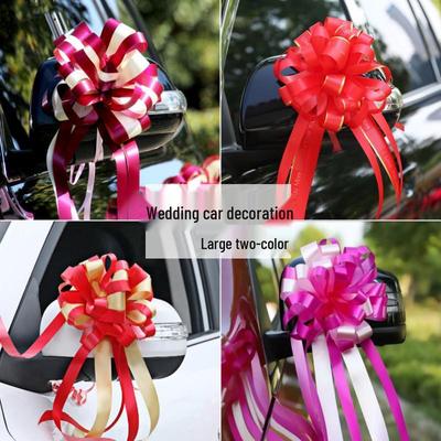Wedding Car Ribbon Bows and Floral Decorations Gift Set
