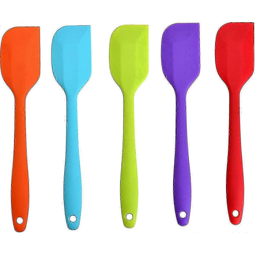 5-piece silicone scraper set dough scraper set kitchen scraper non-stick rubber scraper heat-resistant scraper heat-resistant up to 500 F silicone sc