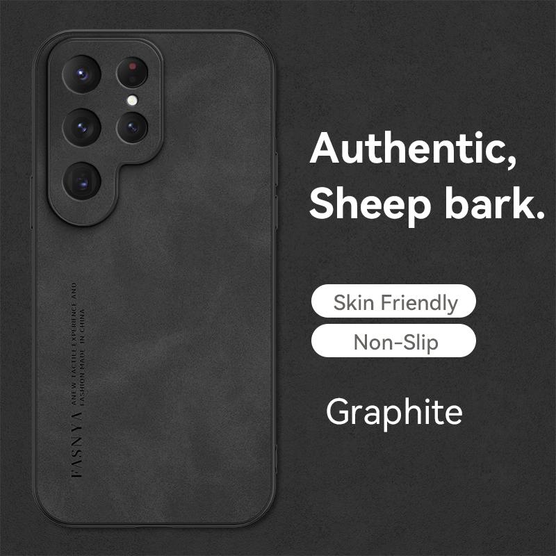 Luxury Sheepskin Leather Phone Case For Samsung Galaxy S26 S25 Ultra S24 S23 S22  S21 S20 Plus FE NOTE 20 S10 S9 S8 Matte Cover