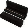 1pc Velvet Jewelry Box For Necklaces Bracelets Watch Storage And Display, Engagement, Wedding, Proposal, Gift Package Case