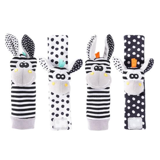 

Детские погремушки носки наручные игрушки высококонтрастные детские игрушки черно-белые детские игрушки развитие мозга игрушки для младенцев подарки для новорожденных мальчиков девочек D