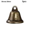 5pcs Vintage Retro Bell Ornaments 22/26/30/38mm Decoration Rustic Bells  for Christmas Tree