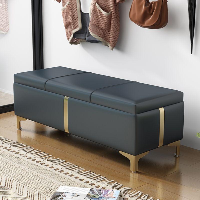Multifunctional Storage Shoe Bench with Cushion for Entryway or Fitting Room