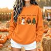 Stylish Unisex Halloween Graphic Crewneck Sweatshirt Long Sleeve Pullover for Fall