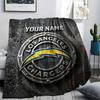 Custom Name,Los Angeles Chargers, Printed Flannel Blanket, Soft Throw for Bedroom Sofa, Washable, Christmas Present, Great Gift.