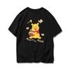 Cartoon Winnie The Pooh Cotton Tshirt Cartoon Piggy Comfortable Skinfriendly Breathable and Trend Short Sleeve Tshirt