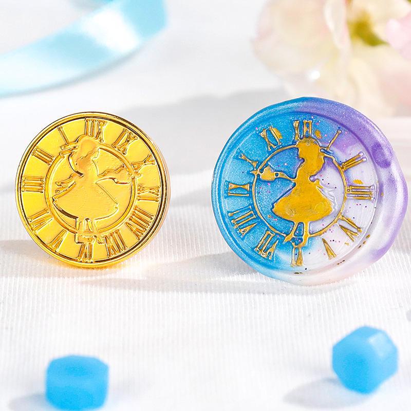 Eco-Friendly Zinc Alloy Retro Wax Seal Head with Color-Preserving Electroplating