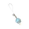 Adorable Small Ice Cream Phone Charm Glittering Resin Keychain with Star Jellyfish Design for Fashion Lover Present