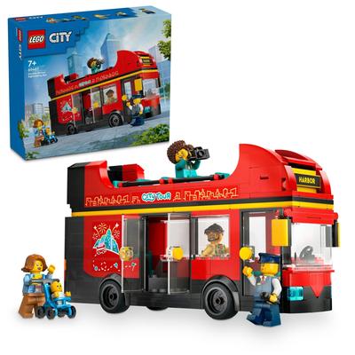 LEGO City Red Double Decker Toy Present Birthday Block Christmas Boys Girls Children 7 Years Old 8 Years Old 9 Years Old Elementary School Student