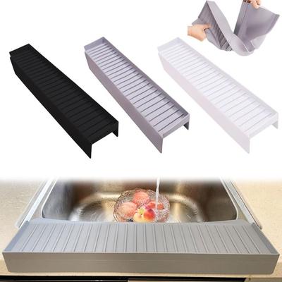 Durable Silicone Sink Edge Protector Upgrade Can Be Cropped Sink Counter Protector 4 IN X 20 IN Countertop Splash Guard Kitchen