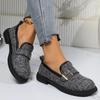 Plus Size Women Loafers Spring Autumn  Retro Shoes New Loafers Flat Non-slip with Skirt Soft Sole Single Shoes for