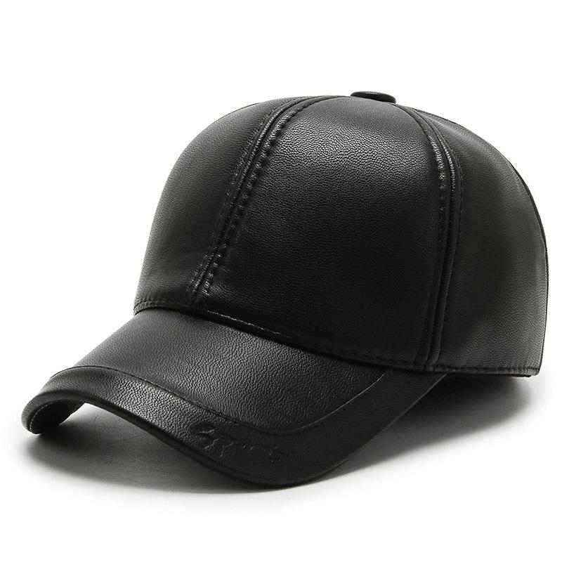 

Hat Men s Warm Baseball Cap Autumn and Winter Cap Men s Fleece Thickened Tide Ear Protector Hip Hop Hat Adjustable