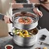 SUPOR 30cm Stainless Steel Double-Layer Steamer