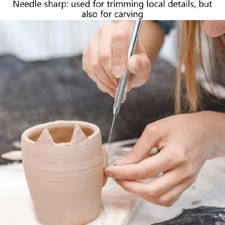 Polymers Clay Sculpting Modelings Needle Detail DIY Potterys Brush Bakeware Acce