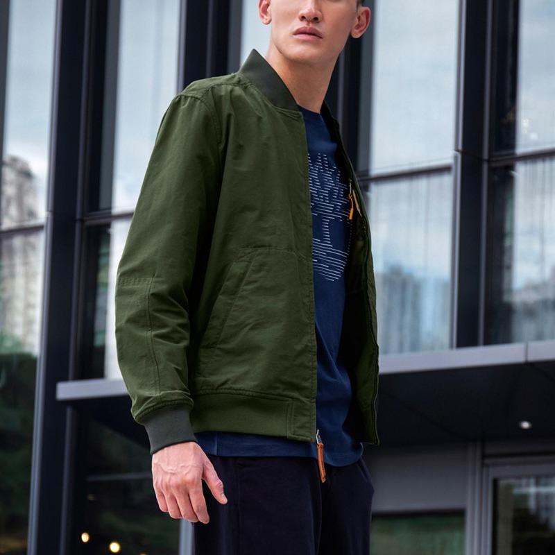 Timberland Veste Pilote Décontractée de Sport d'Extérieur Veste Homme Verte A2CZE-U31