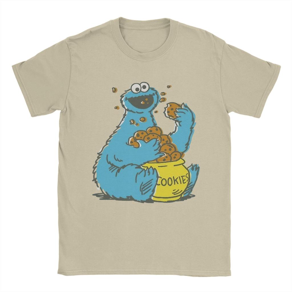 Sesames Streets Elmo T Shirt Unisex Womens Cotton Humor TShirts Round Collar Oscar Tees Short Sleeve Clothing 4XL 5XL