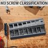 Multiple Compartment M3 Bolt Sorter PLA Screw Length Sorter  Hardware Organization