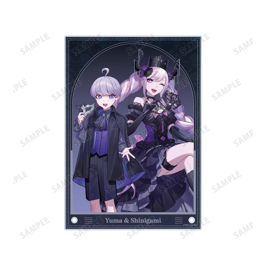 Super Detective Casebook Raincode Honda Illustration Yuma Masquerade A5 Acrylic Panel Roaro's & Shinigami-chan Ver.