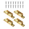 Pack of 4 Zinc Alloy Cabinet Door Hinges with Design for Secure and Noise Door Closure In Kitchens and Bathrooms
