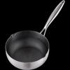 ZISIZ 22cm 316 Stainless Steel Tri-Ply Honeycomb Non-stick Soup Pot with Steamer