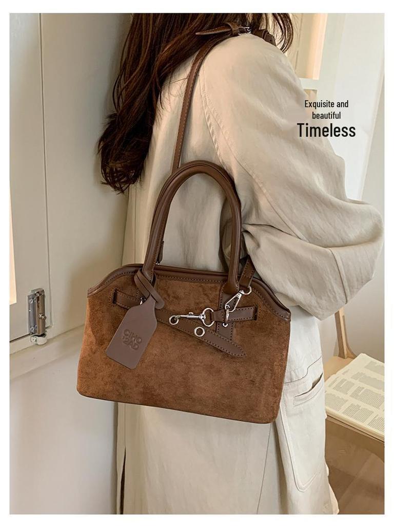 Herbst 2025 Damen-Schultertasche im koreanischen Retro-Stil mit großem Fassungsvermögen