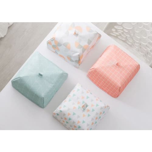 

HJ Foldable Table Cover, Insulated Food Cover, Easy Storage, Pot Cover, Cookware (37*37*15cm, White Circle)